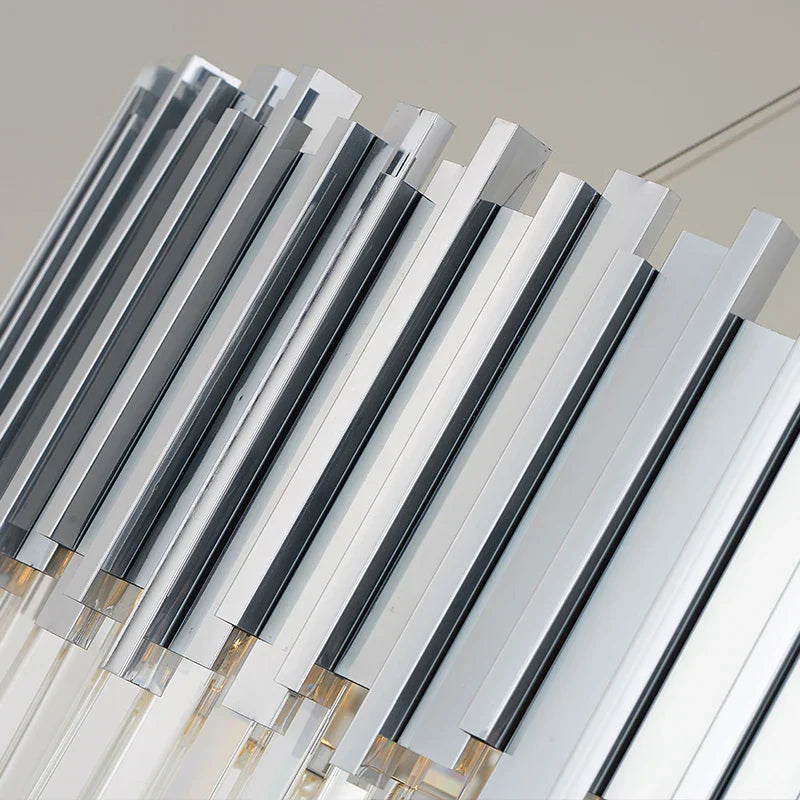 Gio Stainless Steel & Crystal Modern Chandelier