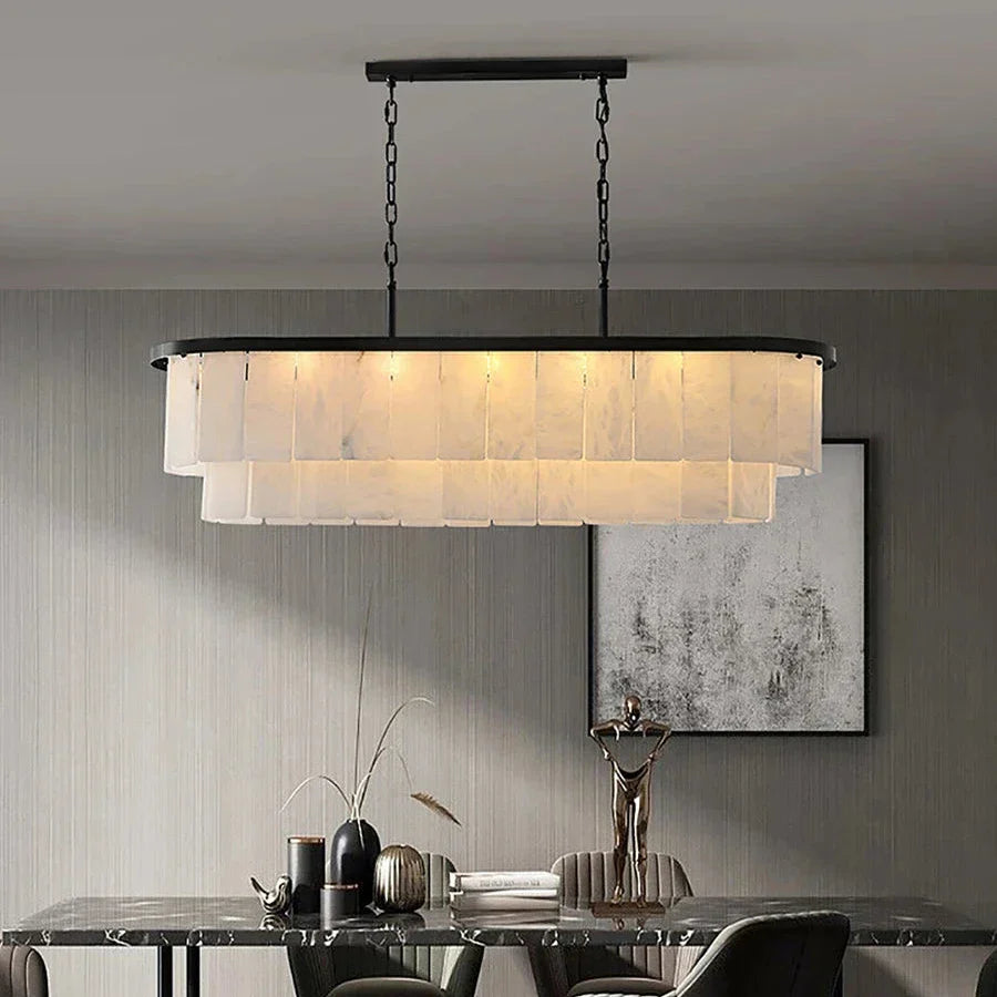 Natural Marble Dining Room Chandelier