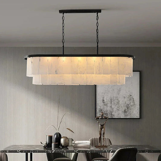 Natural Marble Dining Room Chandelier