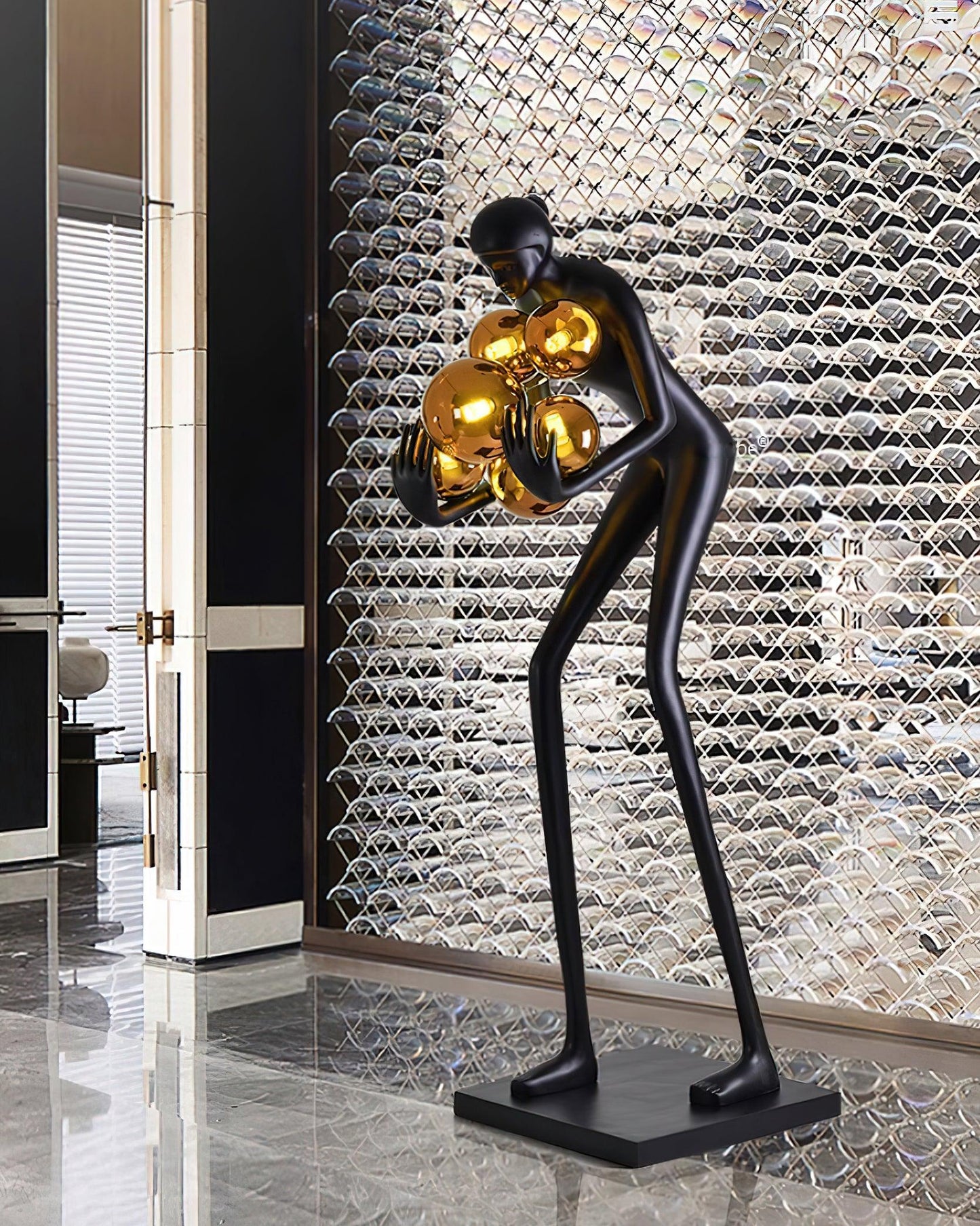 Sentinel Sculpture Free-standing Lamp Floor Lamp
