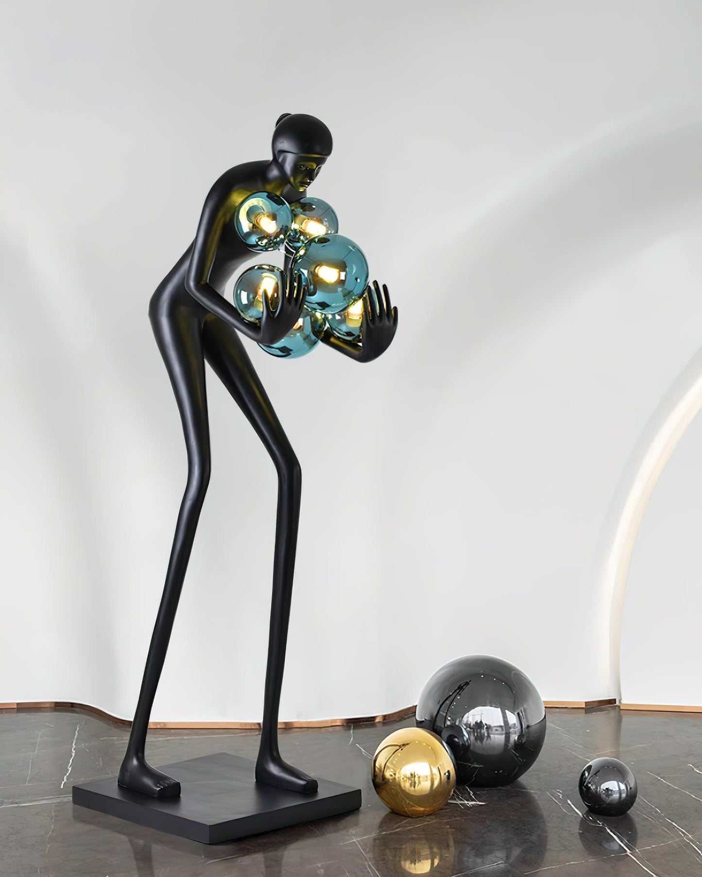 Sentinel Sculpture Free-standing Lamp Floor Lamp
