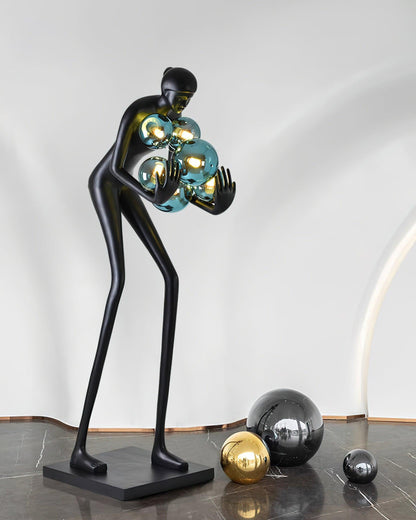 Sentinel Sculpture Free-standing Lamp Floor Lamp