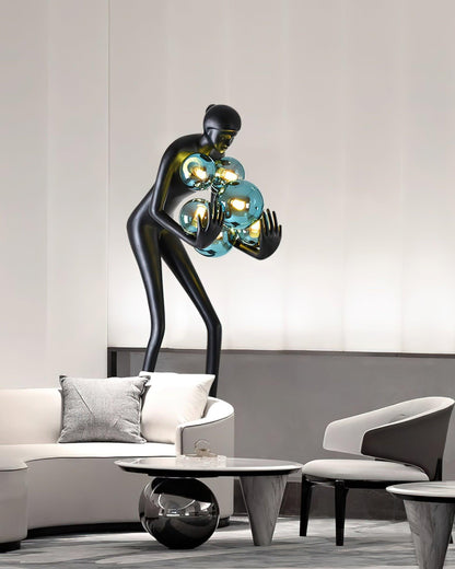 Sentinel Sculpture Free-standing Lamp Floor Lamp