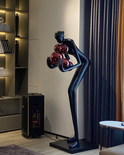 Sentinel Sculpture Free-standing Lamp Floor Lamp