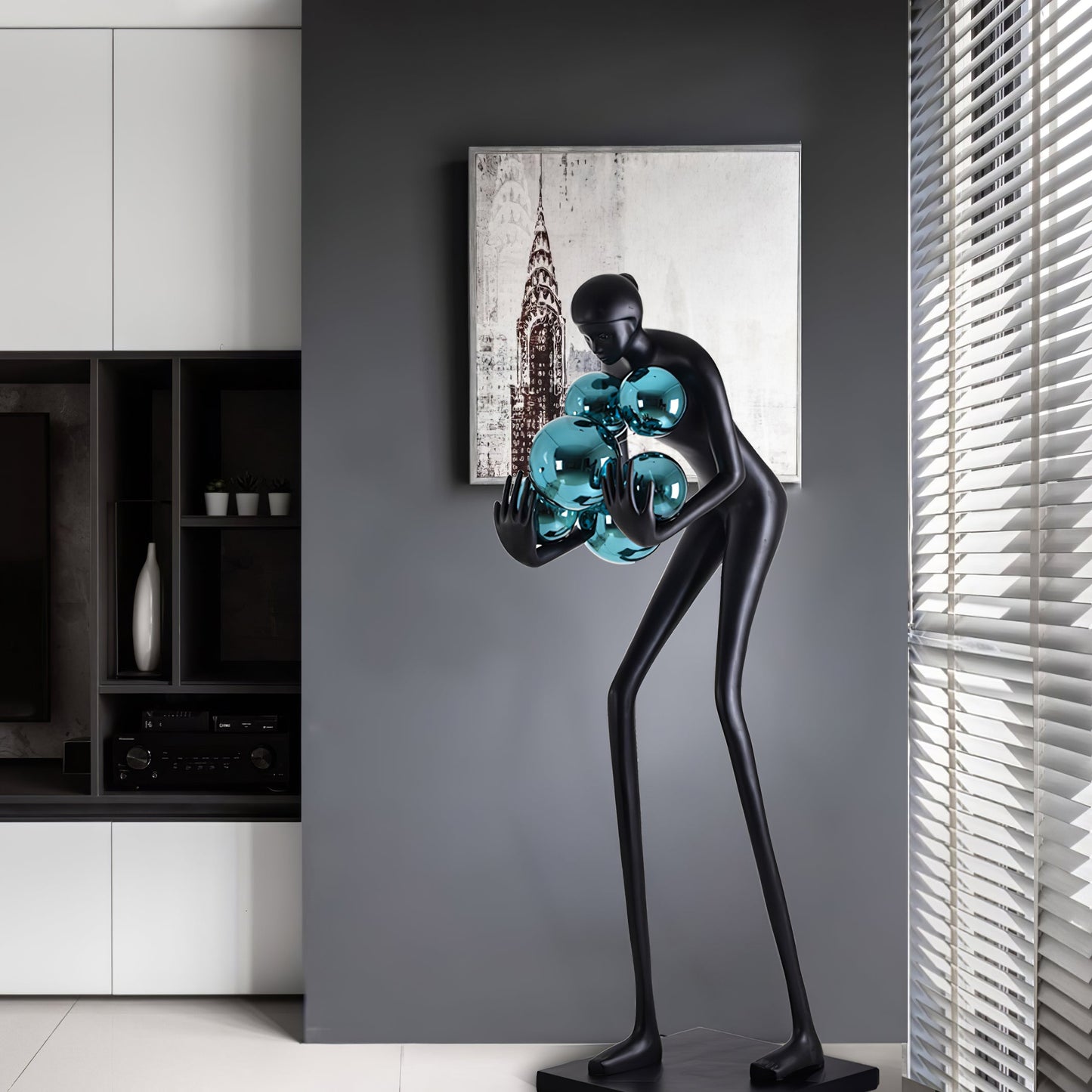 Sentinel Sculpture Free-standing Lamp Floor Lamp
