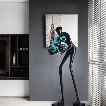 Sentinel Sculpture Free-standing Lamp Floor Lamp
