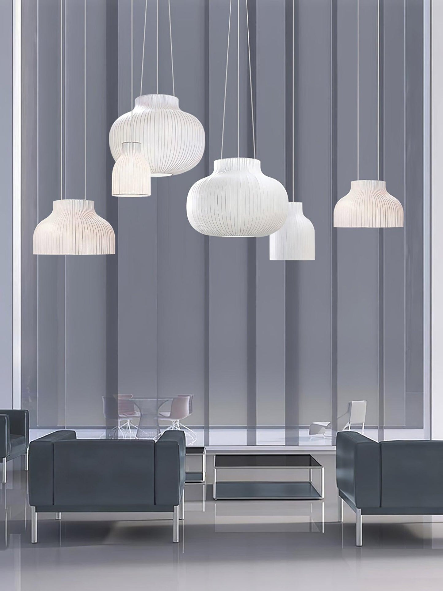 Serica Trio Silk Collection Ceiling light fitting Pendant Lamp