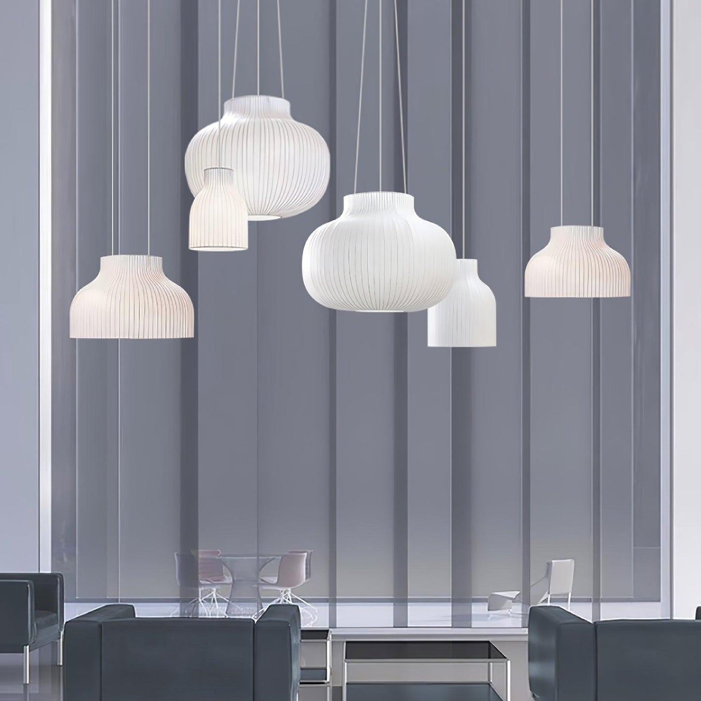Serica Trio Silk Collection Ceiling light fitting Pendant Lamp