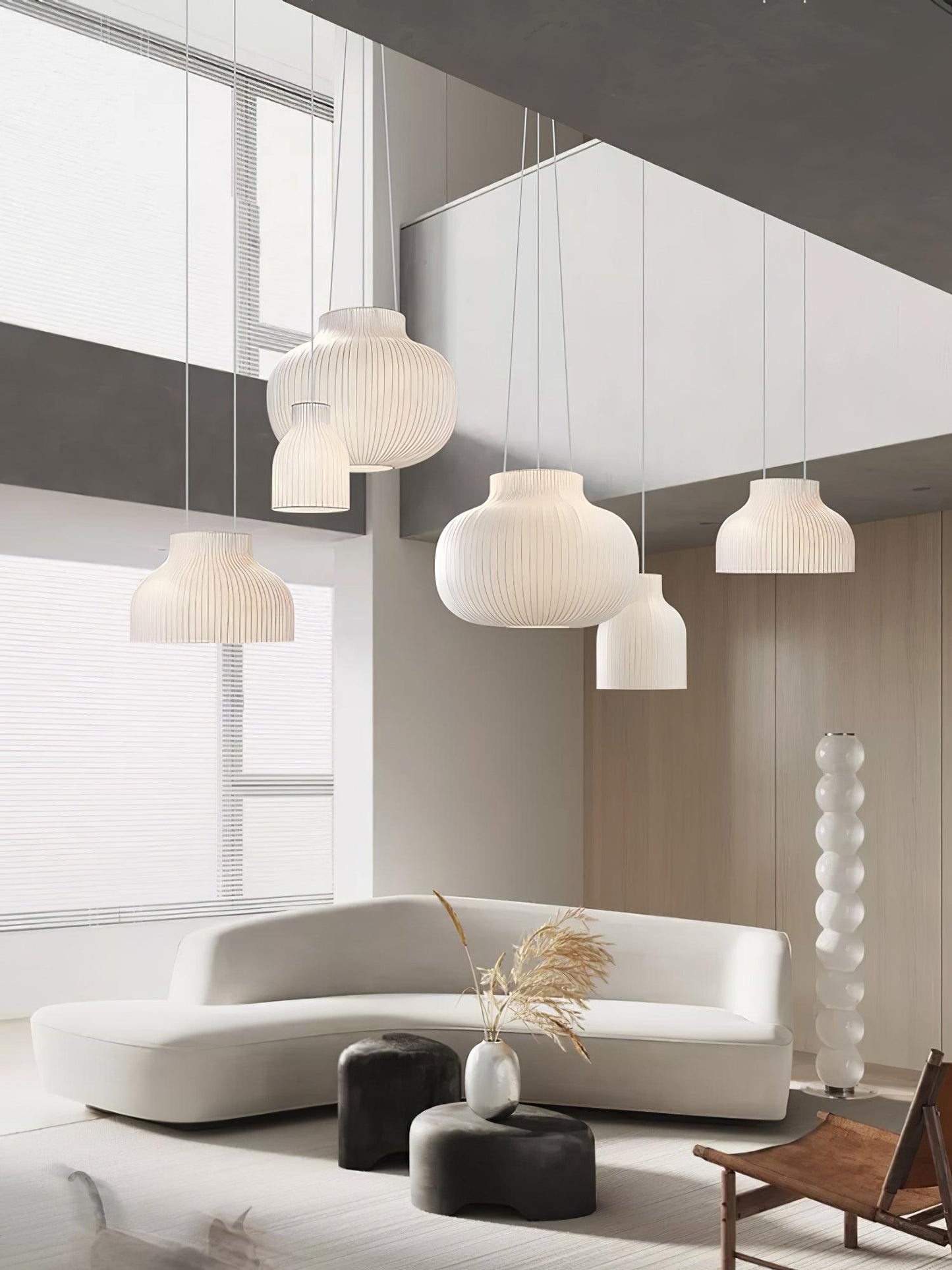 Serica Trio Silk Collection Ceiling light fitting Pendant Lamp