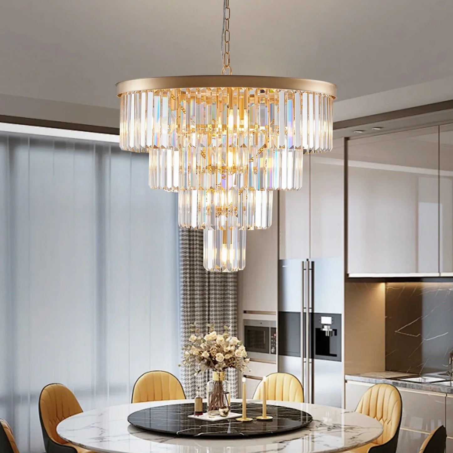 23.6" Gio Crystal Chandelier