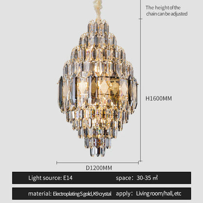 Lazzo Crystal Modern Chandelier
