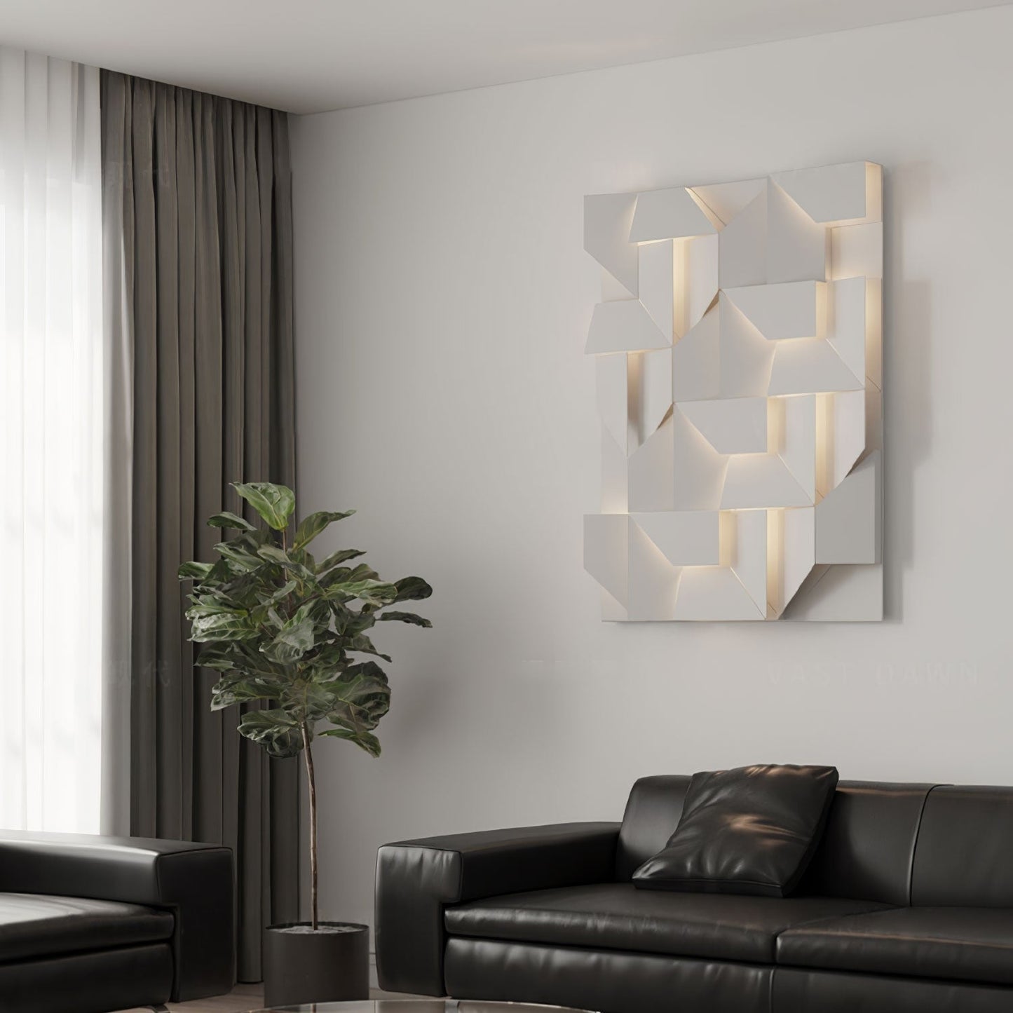 Shadows Rechargeable Grand Wall-mounted light Sconce