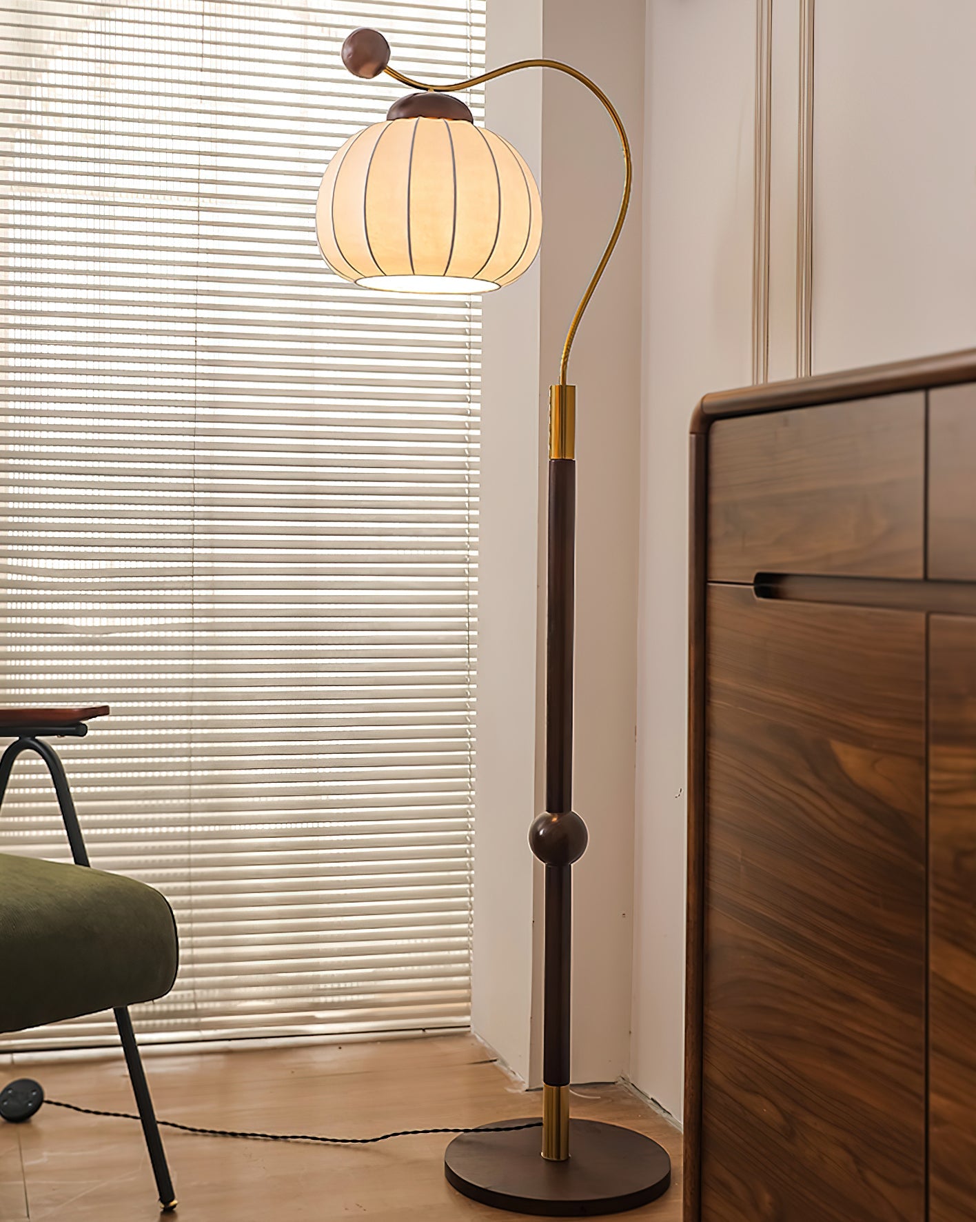 Silk Globe Ambient Floor Lamp Floor Lamp