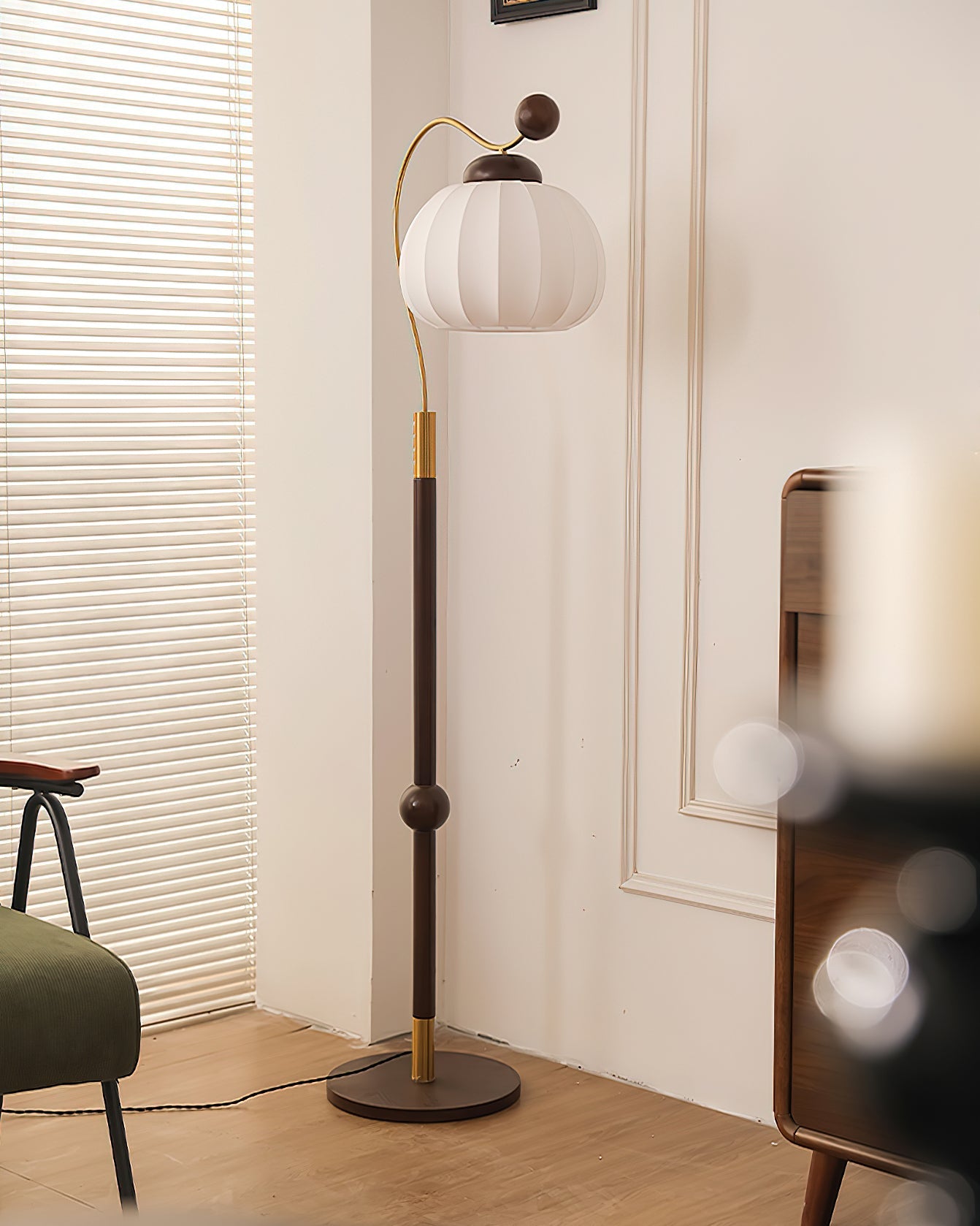 Silk Globe Ambient Floor Lamp Floor Lamp