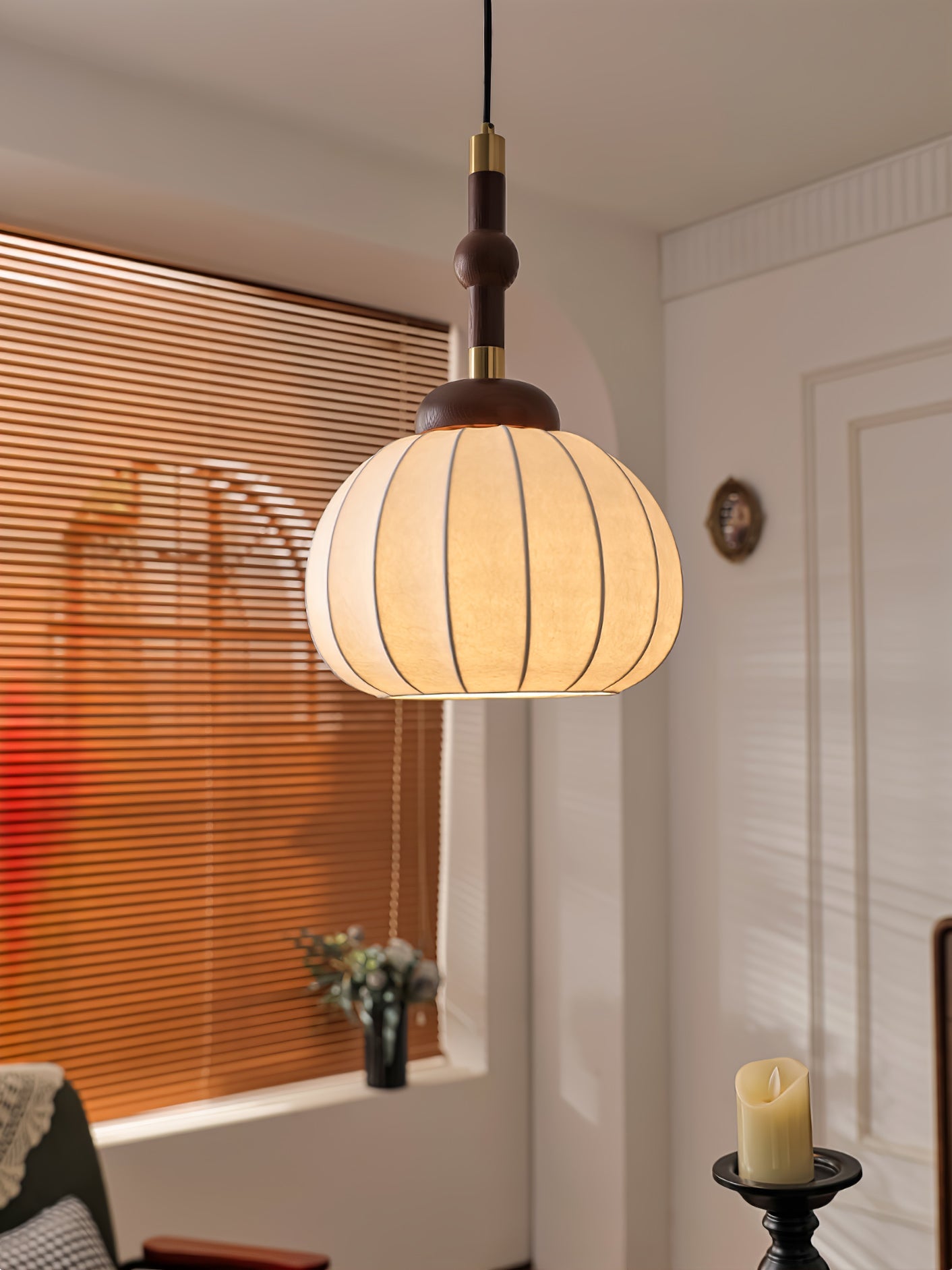 Silk Globe Droplight Pendant Lamp