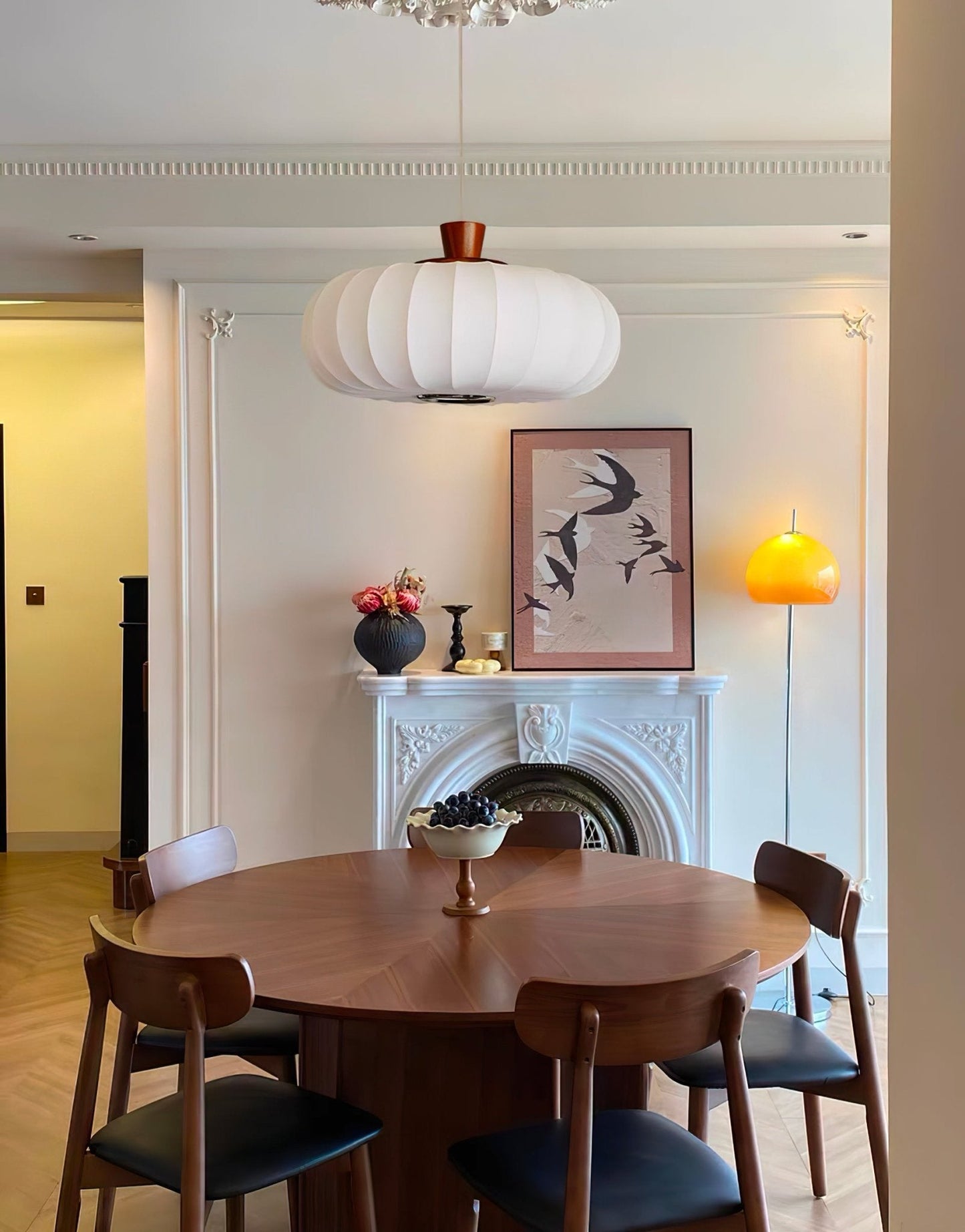 Silk Lantern Drop light Pendant Light