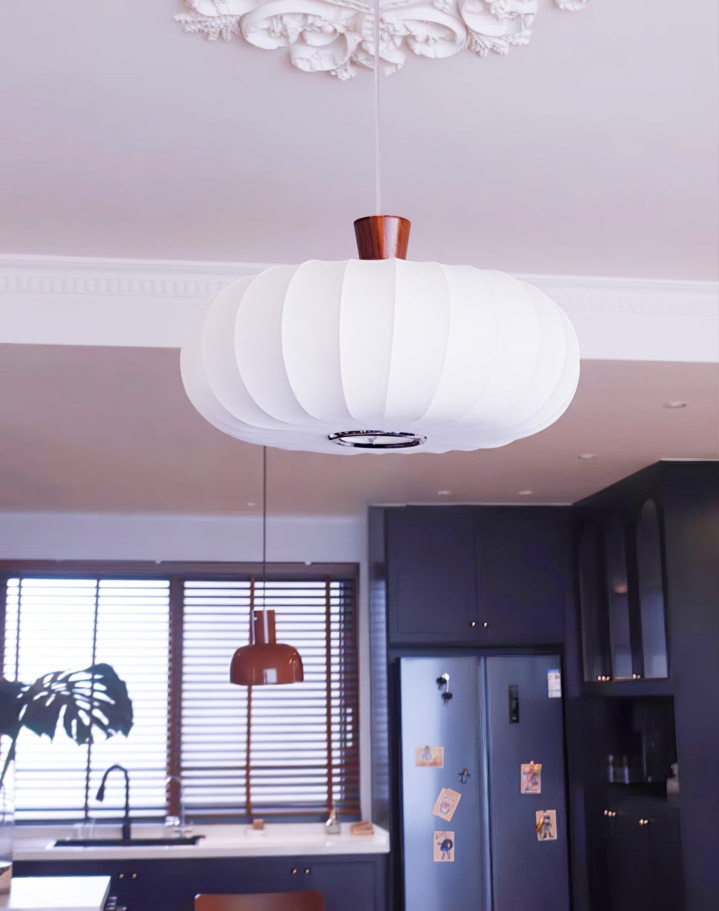 Silk Lantern Drop light Pendant Light
