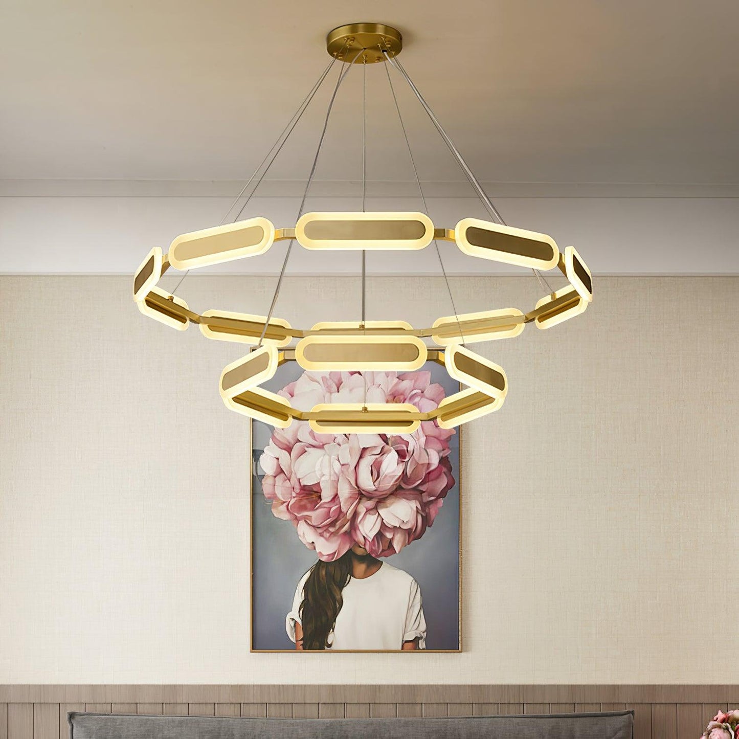 Swirl Crown Chandelier