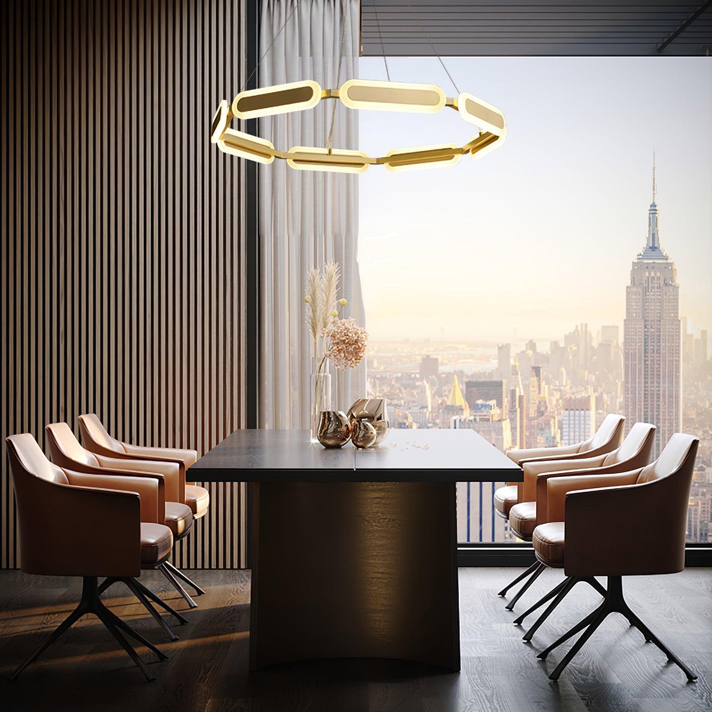 Swirl Crown Chandelier