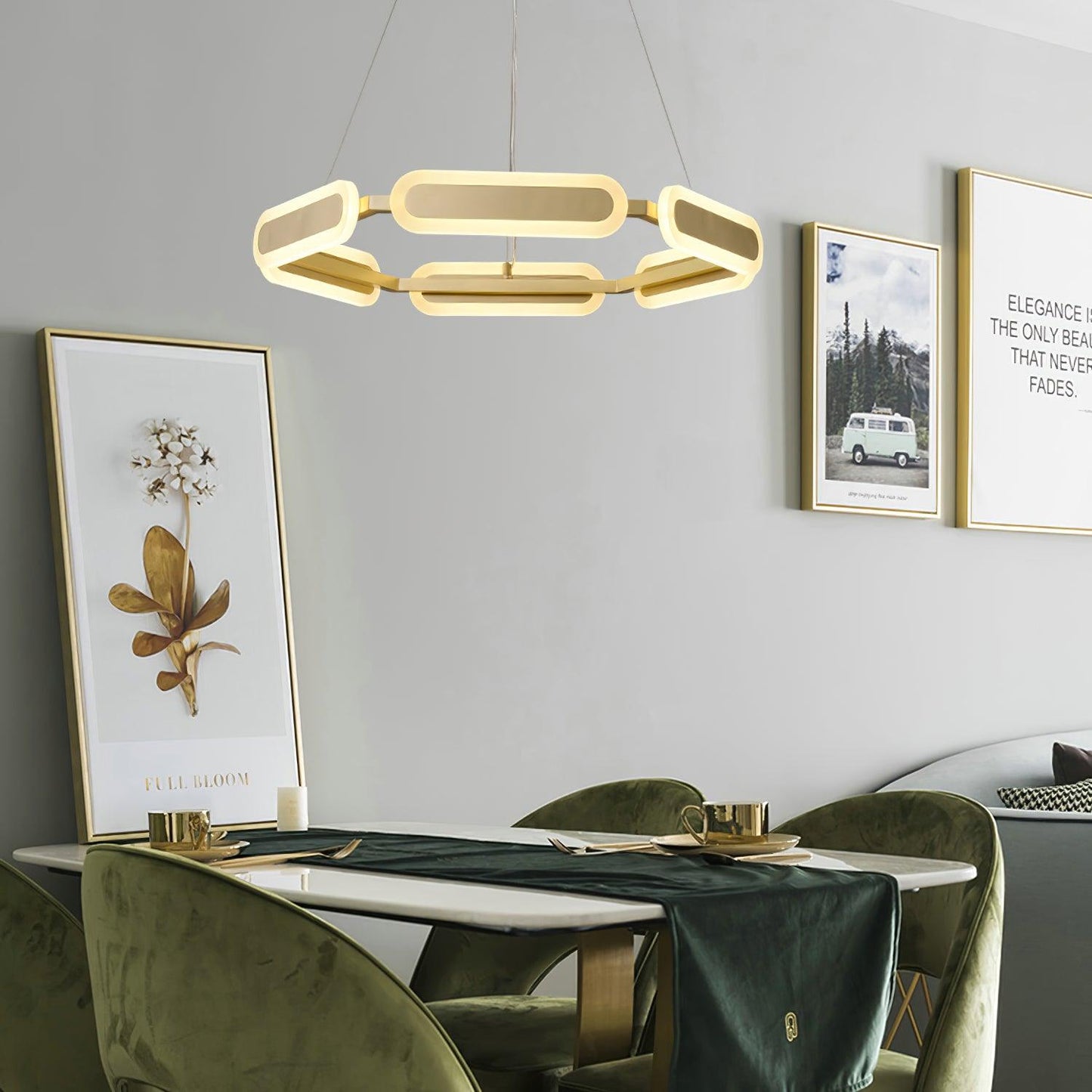 Swirl Crown Chandelier