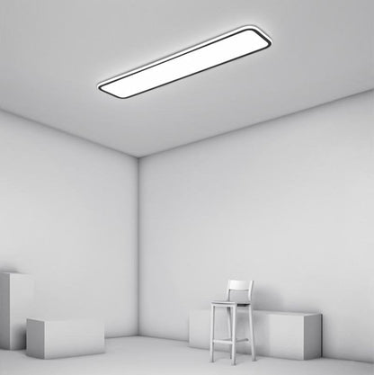 20'' 30'' Simple Modern Flush Mount Light Rectangular Black Light