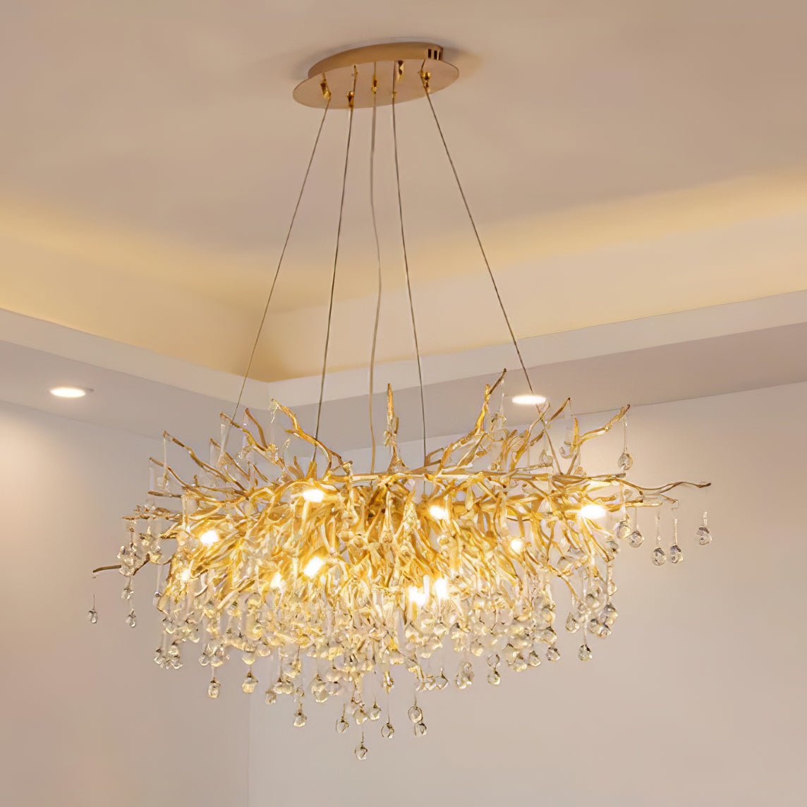 Teardrop Crystal Electrolier Chandelier