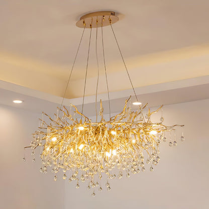 Teardrop Crystal Electrolier Chandelier