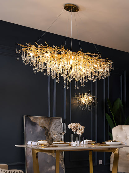 Teardrop Crystal Electrolier Chandelier