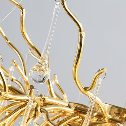 Teardrop Crystal Electrolier Chandelier