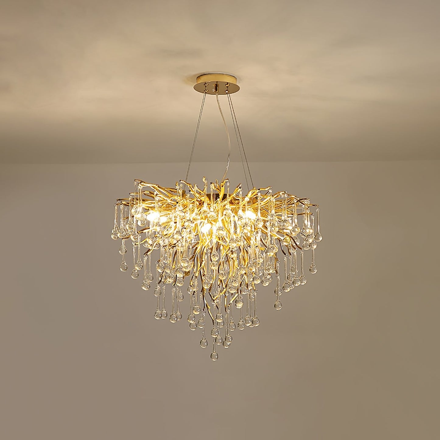 Teardrop Crystal Electrolier Chandelier