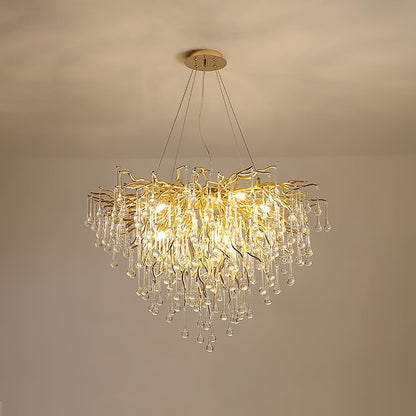 Teardrop Crystal Electrolier Chandelier