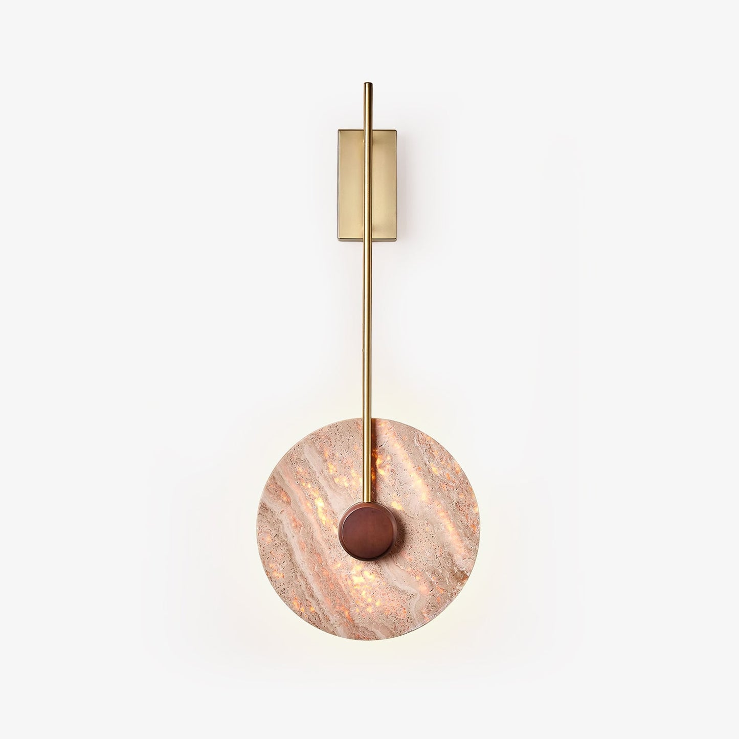 Travertine Disc Wall light fixture Wall Lamp
