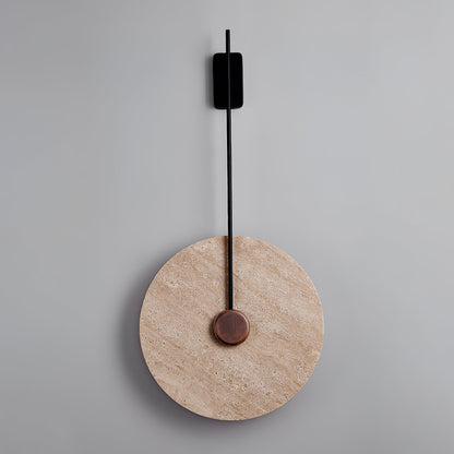 Travertine Disc Wall light fixture Wall Lamp