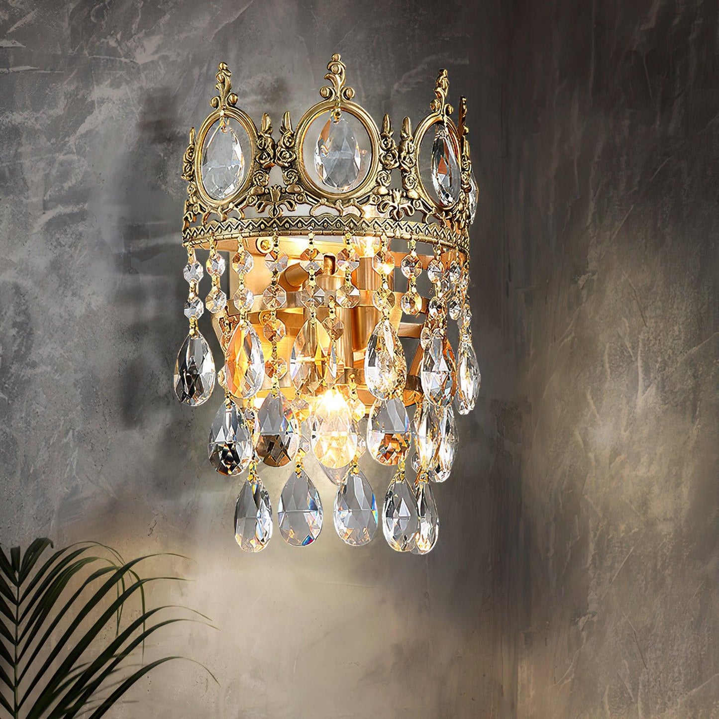 Vintage Crystal  Wall lamp