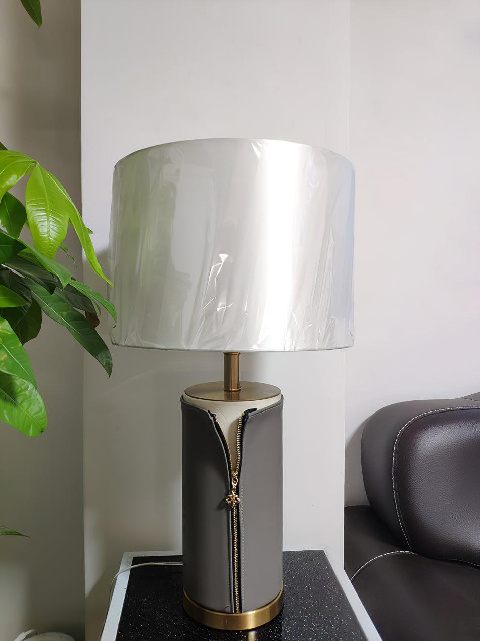Vintage Leather Accent lamp Table Lamp