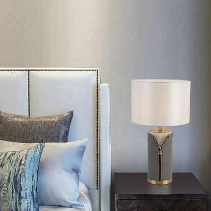 Vintage Leather Accent lamp Table Lamp