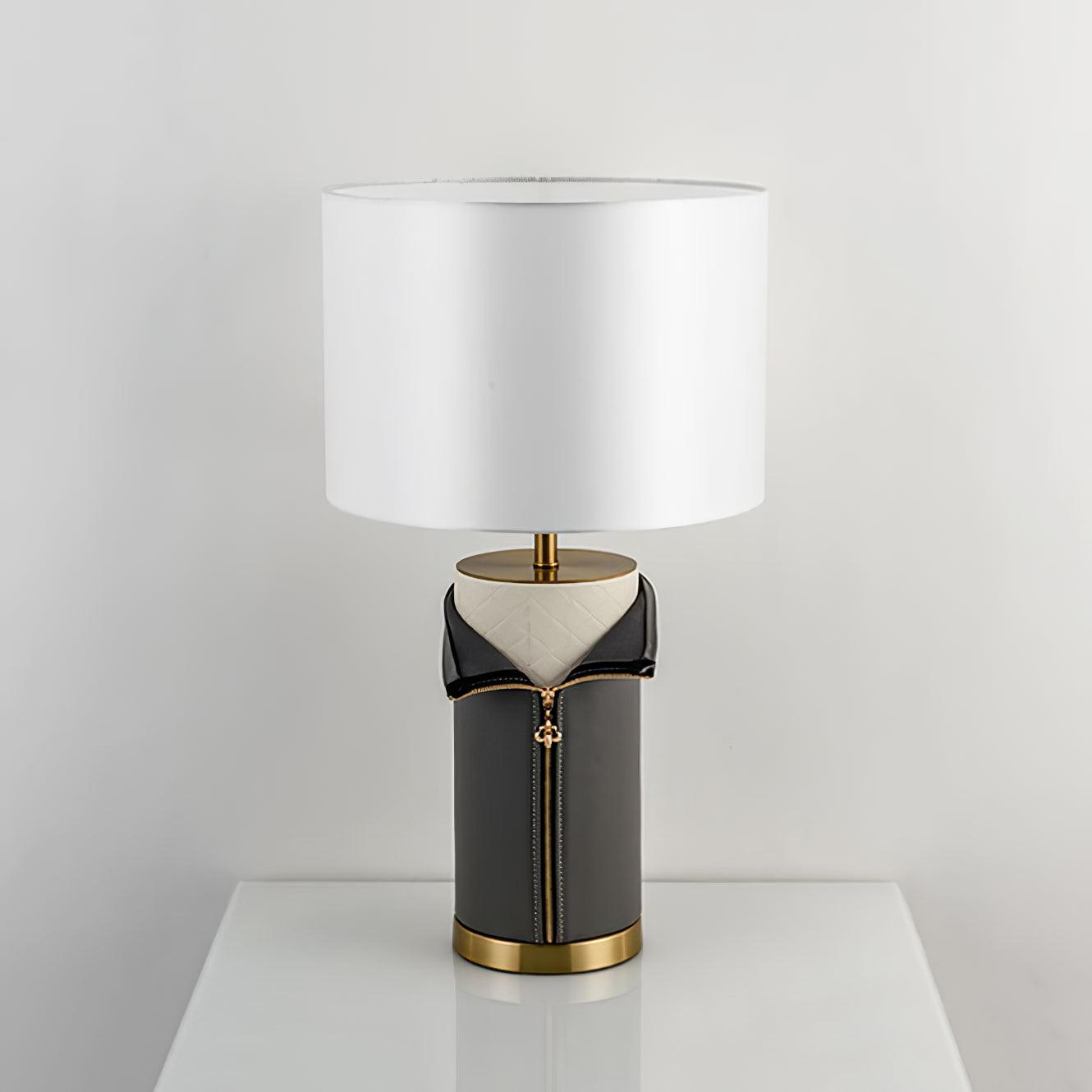 Vintage Leather Accent lamp Table Lamp