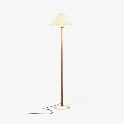 Vintage Pleated Accent Lamp Floor Lamp