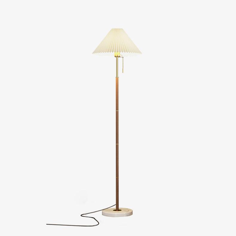 Vintage Pleated Accent Lamp Floor Lamp