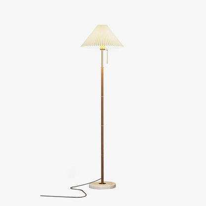 Vintage Pleated Accent Lamp Floor Lamp
