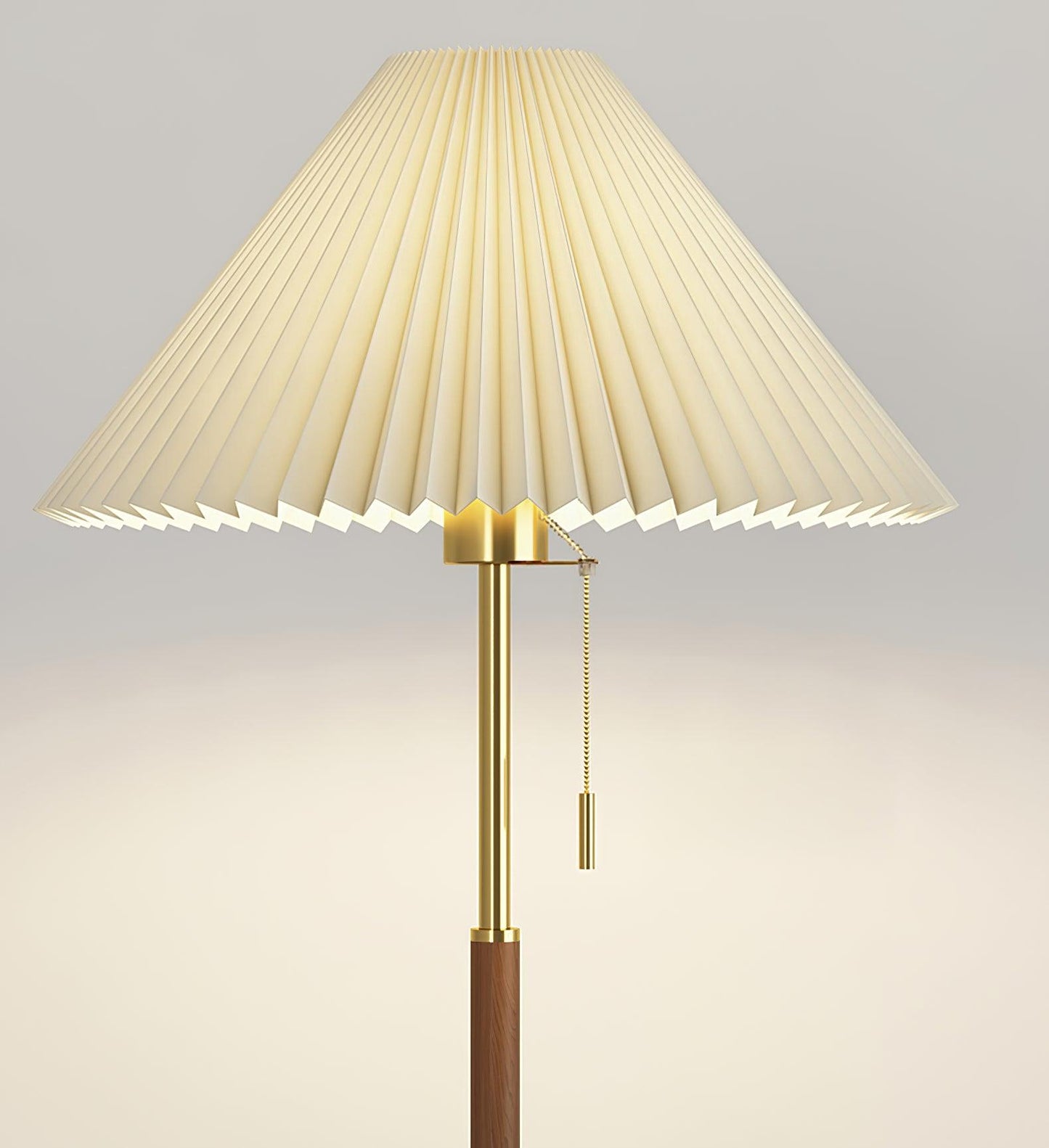 Vintage Pleated Accent Lamp Floor Lamp