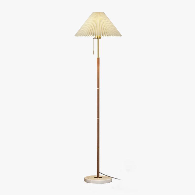 Vintage Pleated Accent Lamp Floor Lamp