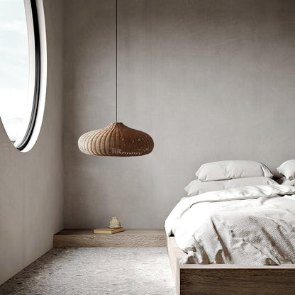 Vintage Rattan Droplight Pendant Lamp