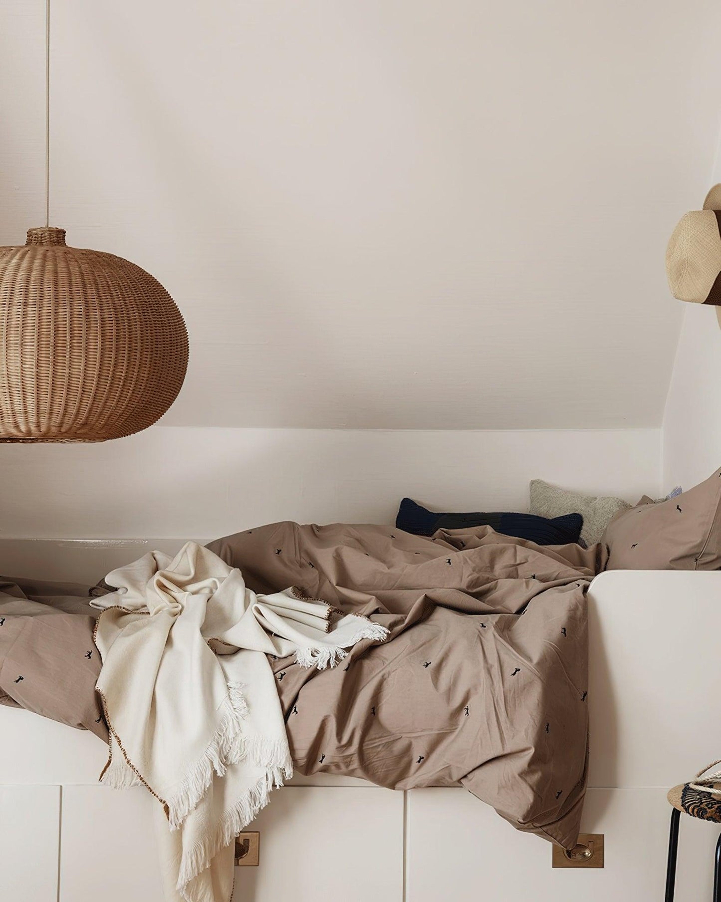 Vintage Rattan Droplight Pendant Lamp