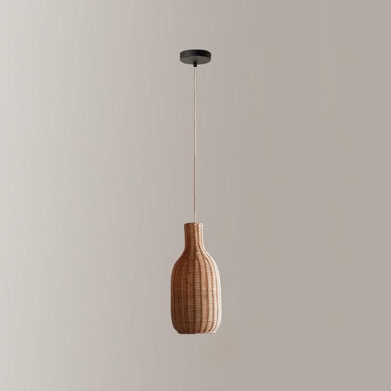 Vintage Rattan Droplight Pendant Lamp