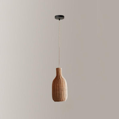 Vintage Rattan Droplight Pendant Lamp