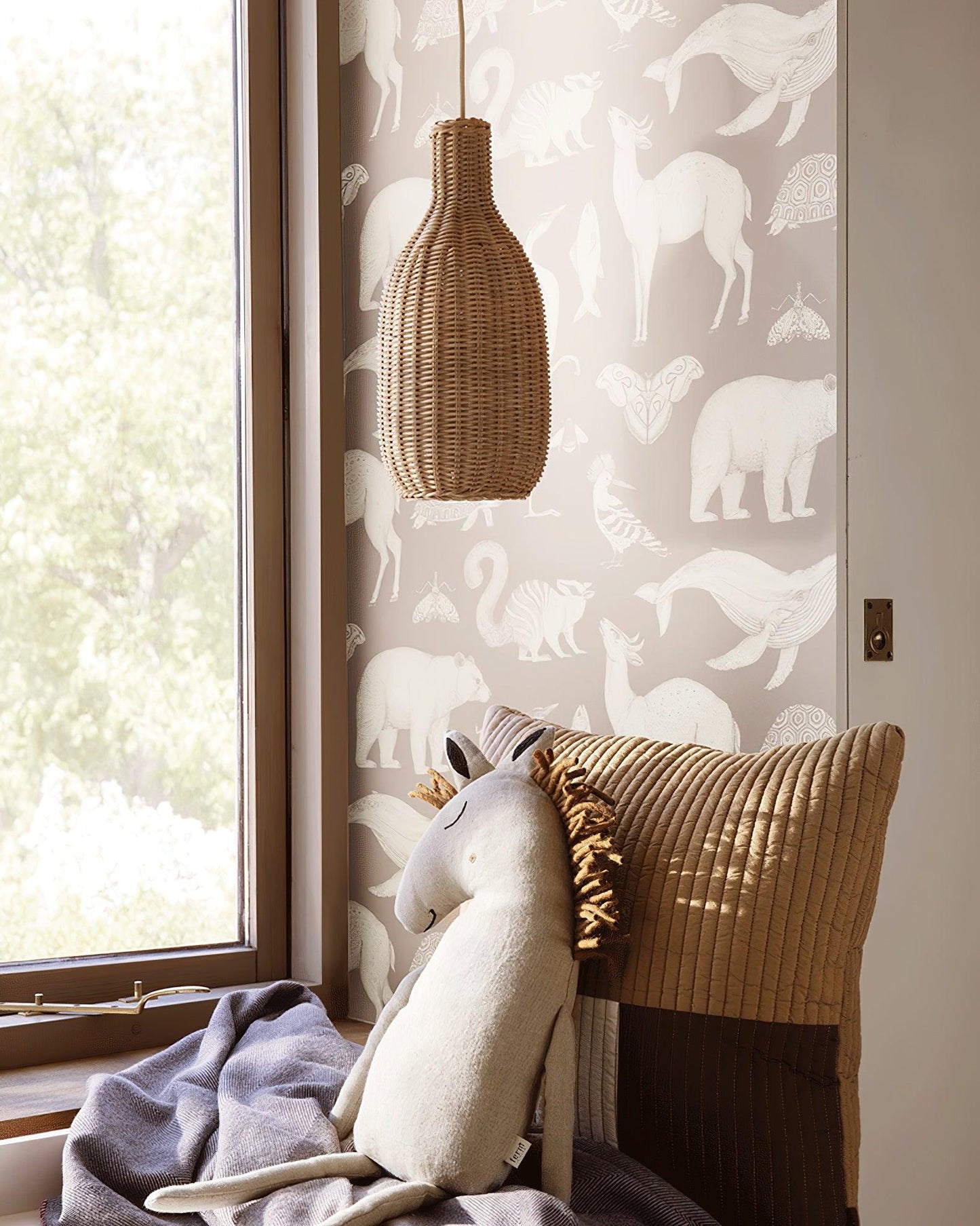 Vintage Rattan Droplight Pendant Lamp