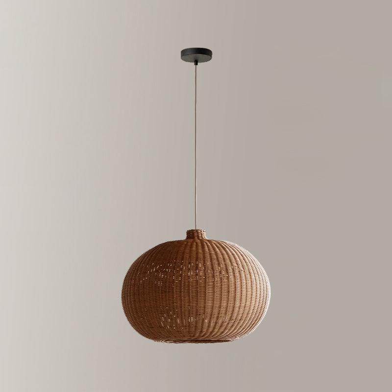 Vintage Rattan Droplight Pendant Lamp