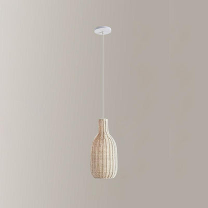Vintage Rattan Droplight Pendant Lamp