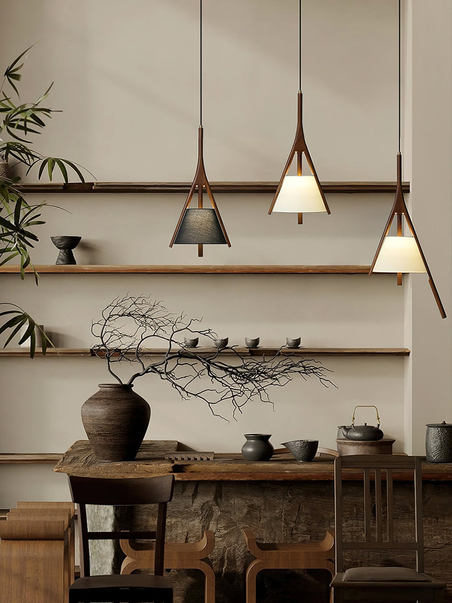 Nanzhi Wood Drop light Pendant Lamp